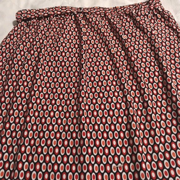 DFA New York Skirt Womens Medium Red Black wit Bottom Ruffle Polyester & Spandex - Picture 6 of 6